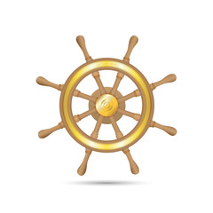 Obraz premium Captain's Wheel Illustration