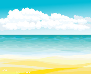 Obraz na płótnie Canvas Beach and sea