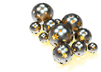 Christbaumkugeln isoliert