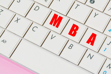 mba keys in a laptop keyboard