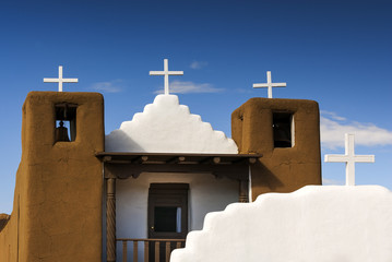San Geronimo Kapelle, Taos Pueblo in USA