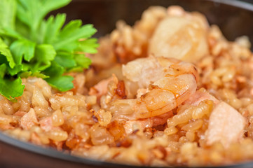 Shrimps risotto