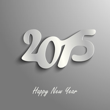 Abstract New Year card on a gray template