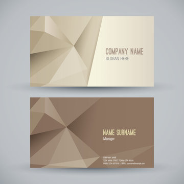 Business card design, abstract background.