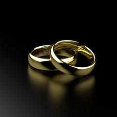 Gold wedding rings