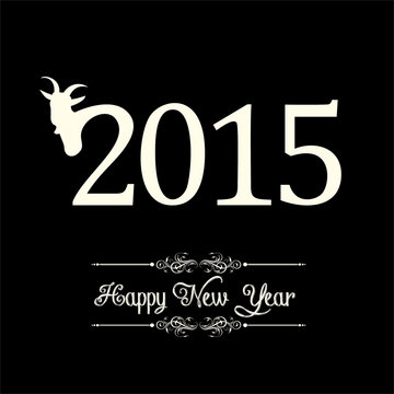creative New Year 2015 design stock vector