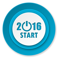 new year 2016 icon, new years symbol