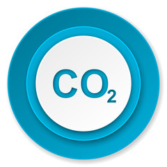 carbon dioxide icon, co2 sign