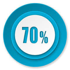 70 percent icon, sale sign