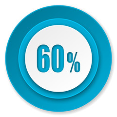 60 percent icon, sale sign