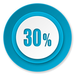 30 percent icon, sale sign