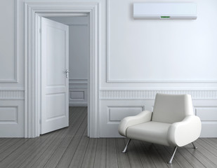 Stanza con aria condizionata