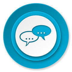 Obraz premium forum icon, chat symbol, bubble sign