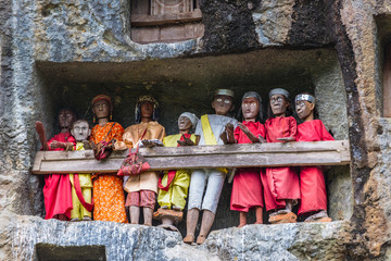 Traditional burial site in Tana Toraja