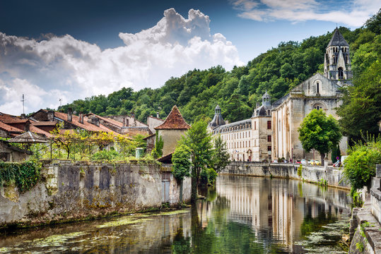 An ancient Benedictine Abbey of Brantome, France