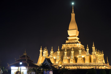 Pha That Luang, Buddhist Temple in Vientiane Laos