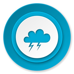 storm icon, waether forecast sign