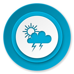 storm icon, waether forecast sign