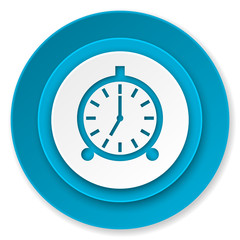 alarm icon, alarm clock sign