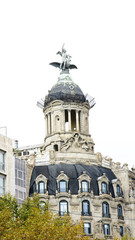 Fototapeta na wymiar Cúpula de un edificio de Madrid