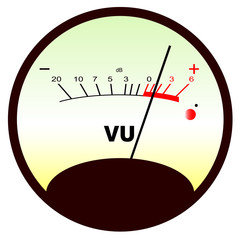 Round VU Meter