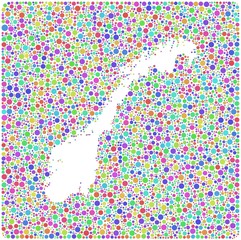 Map of Norway - Europe - into a square icon