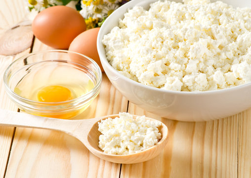 Cottage cheese and eggs