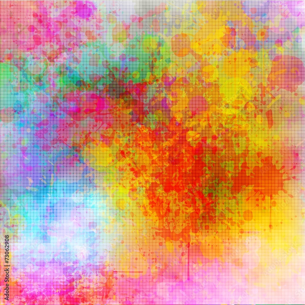 Poster Abstract grunge style color splash background