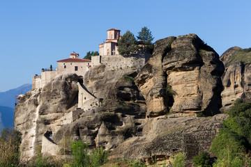 Fototapeta na wymiar The Holy Monastery of Varlaam, in Greece. The Holy Monastery of