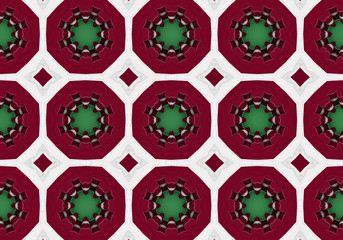Ethnic pattern. Abstract kaleidoscope  fabric design.
