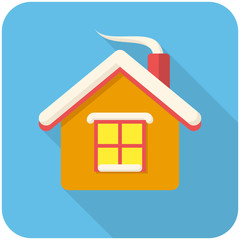 Christmas house icon