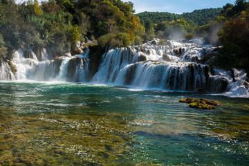 Fototapeta premium Park Narodowy Krka, wodospady, Chorwacja