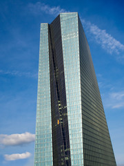Fototapeta na wymiar The new European Central Bank Headquarters, ECB,Frankfurt