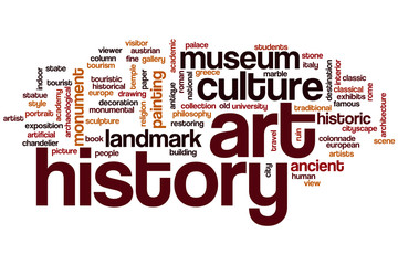 Art history word cloud