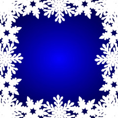 Christmas blue background