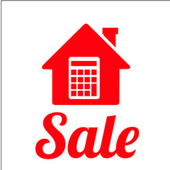 for rent illustration over white color background