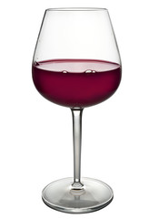 bicchiere con vino rosso