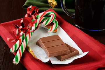 Christmas chocolate and coffee