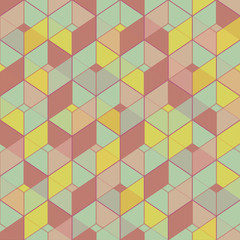 Geometric seamless pattern in vintage colors