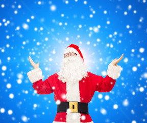 man in costume of santa claus