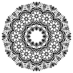 Damask Vector Pattern. Orient Background