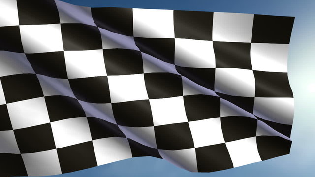 Close up of high detailed checkered flag