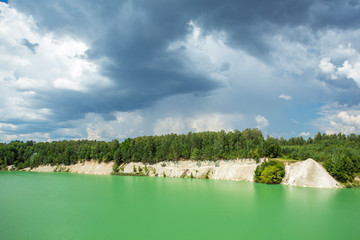 Chalkpit lake near Hrodna, Belarus