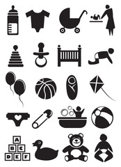 Baby Stuff Icon Set