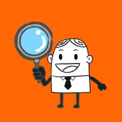 Business man search