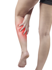 Pain in woman hamstring