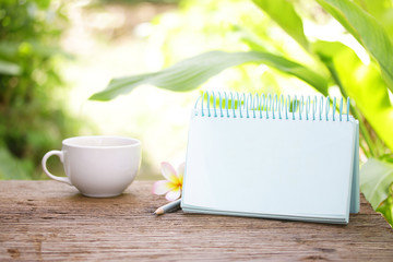 Coffee and Empty calendar