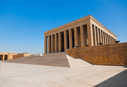 Mustafa Kemal Ataturk Mausoleum In Ankara Turkey
