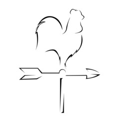 Rooster Wind Simple Symbol