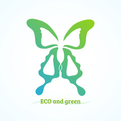 Simple abstract butterfly.